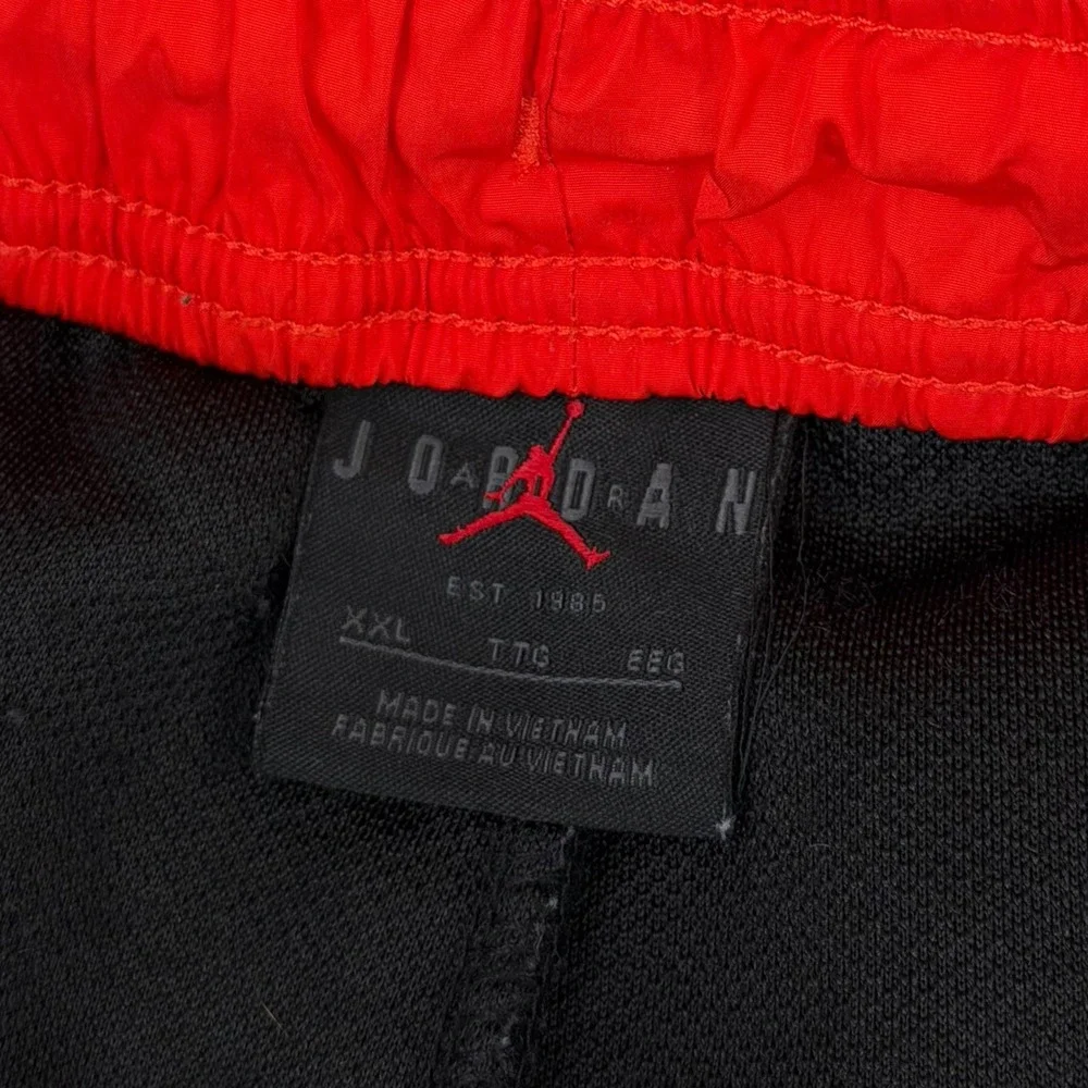 Jordan Jumpman Sherpa Fleece Pants Black Red Cargo Joggers XXL DC9730-010